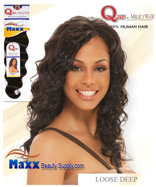 Que by MilkyWay Human Hair MasterMix - Loose Deep 18"